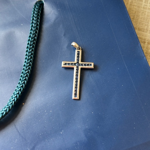 Effy Sapphire and Sterling Cross - Picture 1 of 6